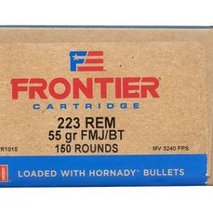 Hornady Frontier .223 Rem 55 Gr FMJ Loaded with Hornady Bullets 20 Round