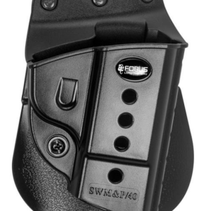 Fobus E2 Paddle Holster Fits S&W 9mm/40/45 Compact & Full Size, Right Hand, Kydex, Black
