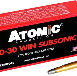 Atomic 30-30 Win Subsonic 165 Gr LRNFP 20 Round