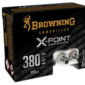 Browning X-Point Defense 380 Auto 95 Gr JHP 20 Round