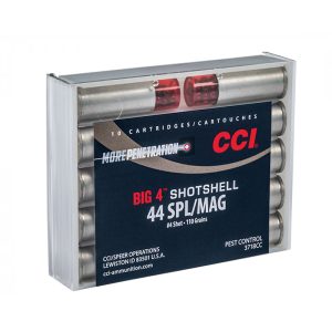 CCI Big 4 Shotshell 44 Speical/ 44 Magnum 110 Gr. #4 Shot Pest Control 10 Cartridges