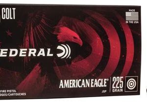 Federal American Eagle 45 Colt 225 Gr JSP 50 Centerfire Round