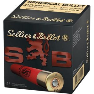 Sellier & Bellot 410 2 1/2" 3 Shots 000 Buck Spherical Bullet 25 Shot Shell