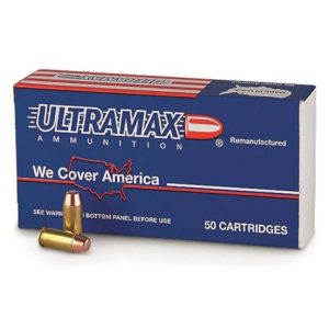 Ultramax Remanufactured, .40 S&W, FMJ, 180 Grain, 50 Rounds