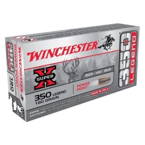 Winchester Super X Power-Point Soft Point 350 Legend Ammo 20 Round Box - Brass Casing