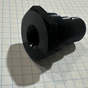 1/2-28 Female to 3/4-16 13/16-16 3/4 NPT Male Hose Thread Adapter, Aluminum, Black